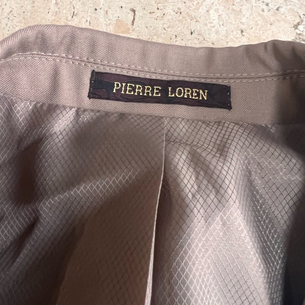 Pierre Loren -Alfred 2B-2 Piece Tan Suit 36 Short 30” Waist Pants NWT - Picture 4 of 11